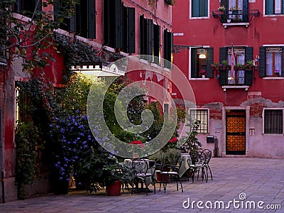 Colourful corners of Venice - Italy Stock Photo